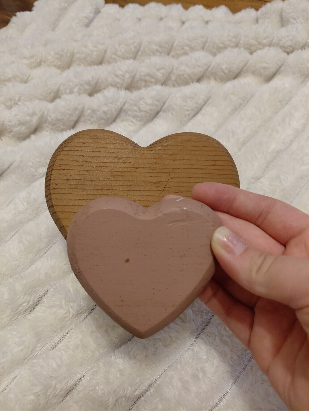 Cottagecore Wooden Heart Hook Wall Hanging